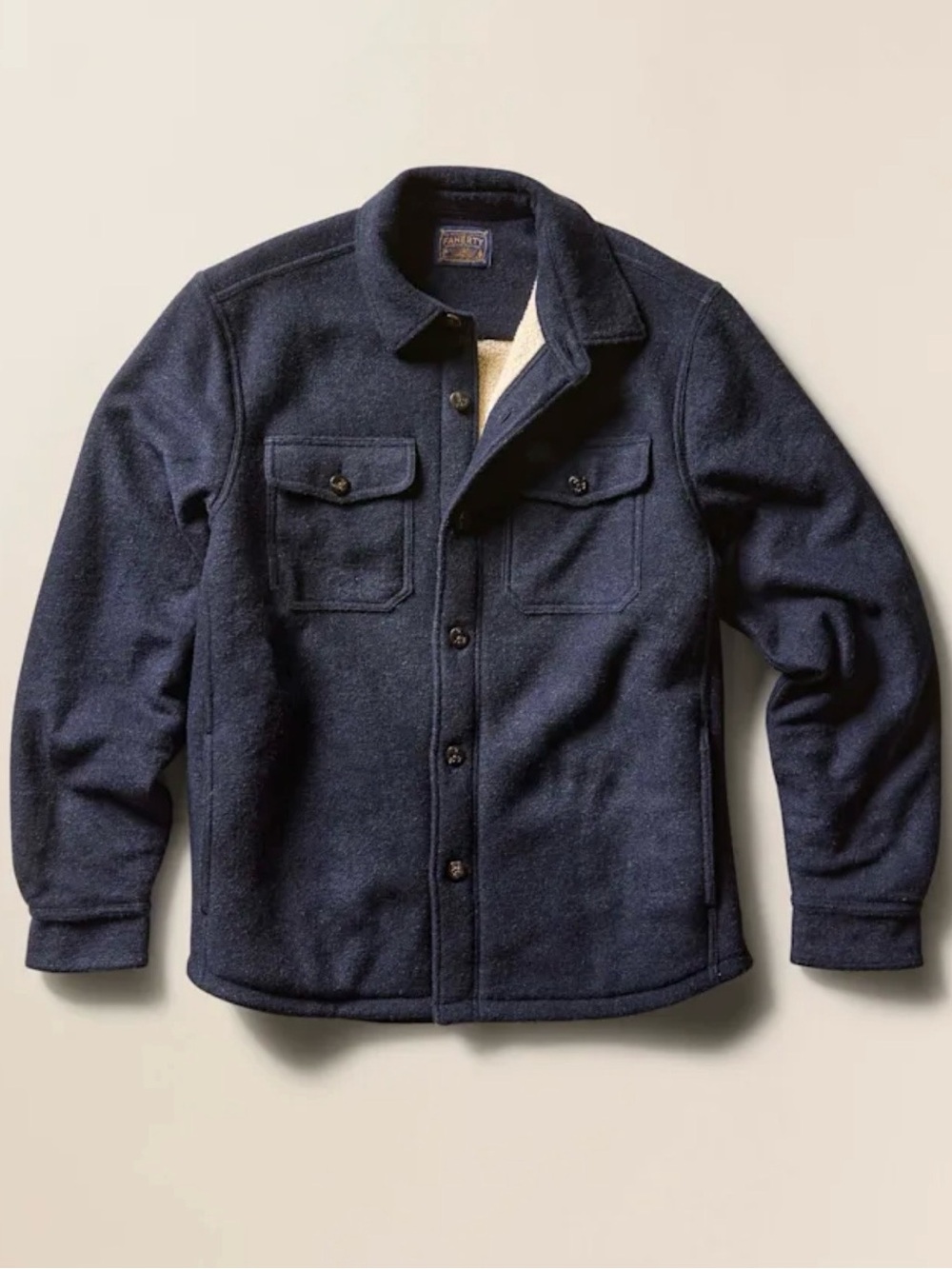 New Faherty Men’s Range Fleece Lined Overshirt Size: Small
